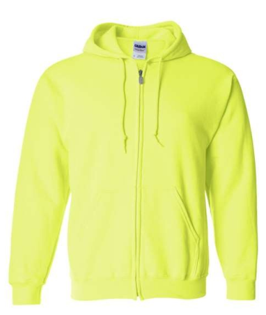 HI-VIZ Full Zip Hooded Sweatshirt Main Image